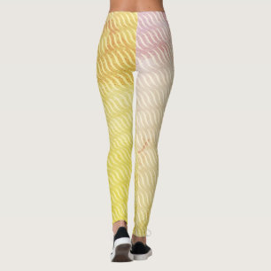 Legging Padrões sem costura de borda verde e de saia mágic