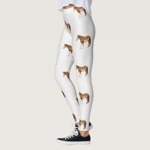 Legging Paint Horse Equestrian Watercolor Americano