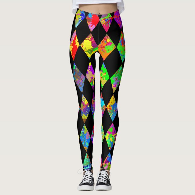 Legging Paint Splatter Diamond Standard (Frente)