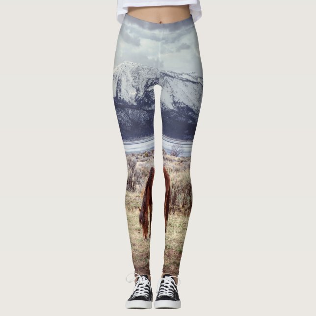 Legging Paisagem de inverno de Nevada. (Frente)
