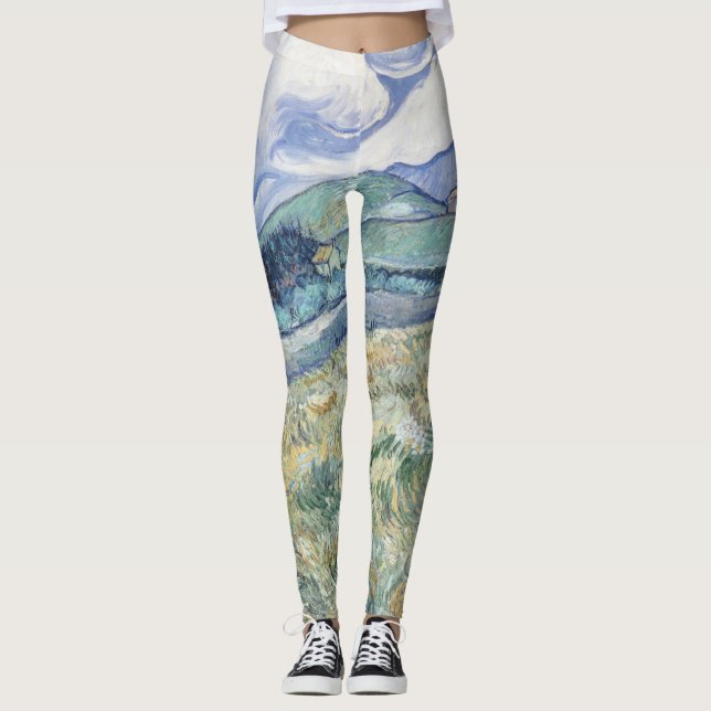 Legging Paisagem por trás do Santo Paul Vincent van Gogh (Frente)