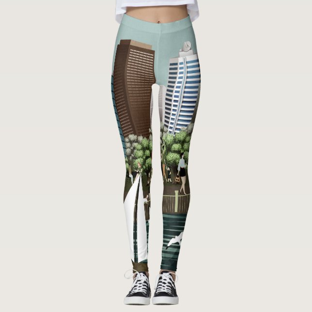 Legging Paisagem urbana (Frente)