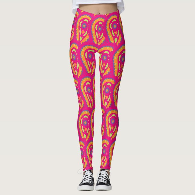 Legging Paisley Colorido (Frente)