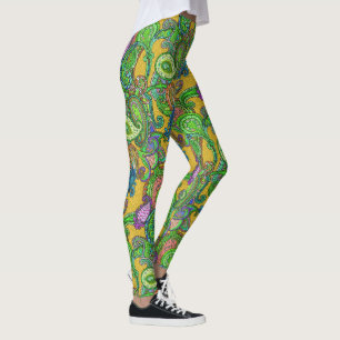 Legging Paisley no caramelo