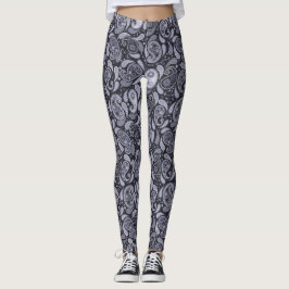 Legging Paisley Roxo