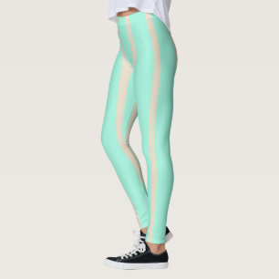 Legging Palangres azuis e cinzas, de cor azul-pastel
