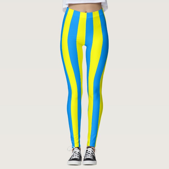Legging Palau - Cores Nacionais de Bandeiras Verticais (Frente)