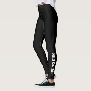 Legging Palavra, amor para funcionar o preto