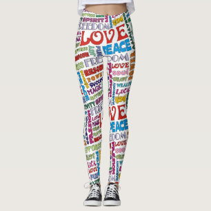 Legging Palavras Espirituosas / Afirmações estilo ENERGIA