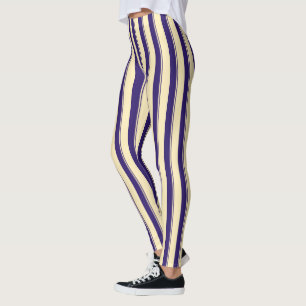 Legging Pale Amarelo e Blue Beach Stripe