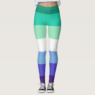 Legging Paleta da bandeira de homens gays inclusiva trans 