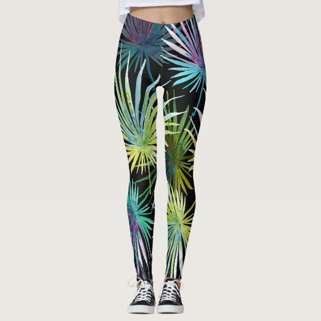 Legging Palm Exótico Deixa Aquarela (Frente)