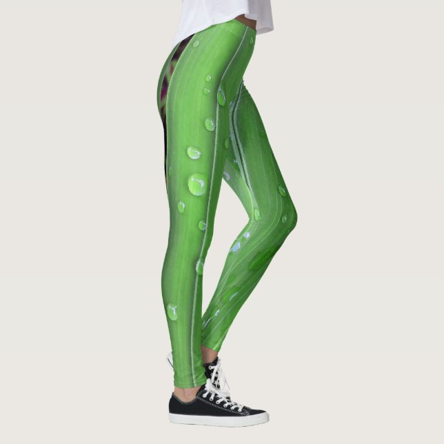 Legging Palma de Natal e Gotas de Chuva (Direita)