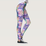 Legging Palmeiras tropicais Abstrato Luau Coloridas<br><div class="desc">Leggings divertidas com um Luau havaiano inspiraram um padrão de palmeiras. Perfeito para férias de praia ou para o casamento havaiano Luau,  yoga na praia ou visto de diversão cotidiano.</div>