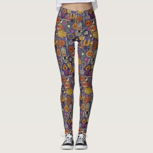 Legging Pancas azuis violetas TALISMANS