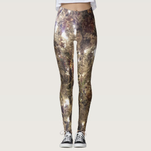 Legging Pancas de árvores de Natal iluminadas