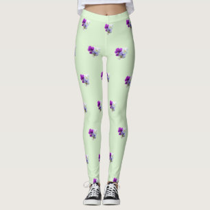 Legging Pansias três cordas de flores