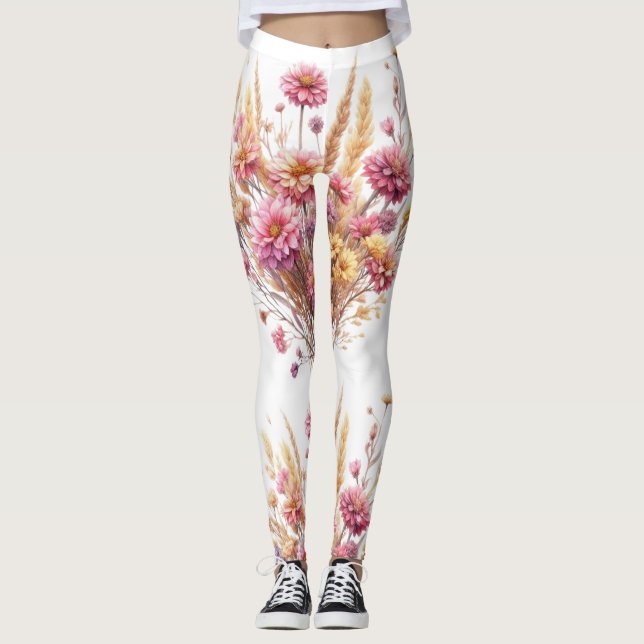 Legging pantalon fleurs séchées  (Frente)