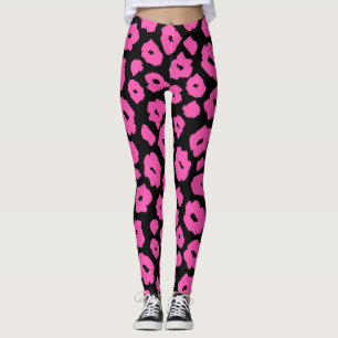 Legging Pantera rosa, Perna animal para mulheres