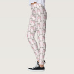 Legging Pão de champanhe cor-de-rosa<br><div class="desc">Apresenta uma ilustração original de um par de óculos de champanhe rosa borbulhante sobre fundo rosa. Perfeito para casamentos e noivados,  ou outras comemorações!</div>