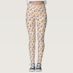 Legging Pão de Gengibre Festivo Padrão Natal Branco<br><div class="desc">Adicione um sotaque festivo à sua roupa com estas pernas de férias. Eles apresentam um padrão de natalidade de aquarela de uma casa festiva de pão de gengibre decorada com canas doces, hortelãs, doces e muito mais. Estas leggings de Natal serão perfeitas como presente de Natal. Itens correspondentes estão disponíveis....</div>
