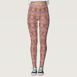 Legging Pão-De-Pão-De-Pano Rosa