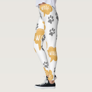 Legging Pão e patas - Pás do Cachorro-Bonito