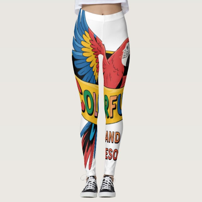Legging Papagaio Colorido (Frente)