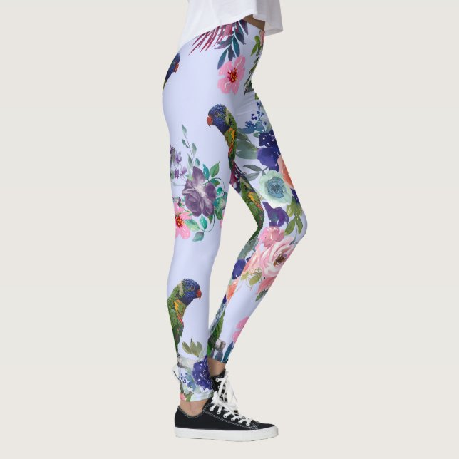 Legging Papagaio Entre os Blooms (Direita)