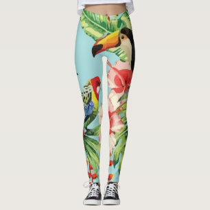 Legging Papagaio Trópico de Multicoloração Toucano