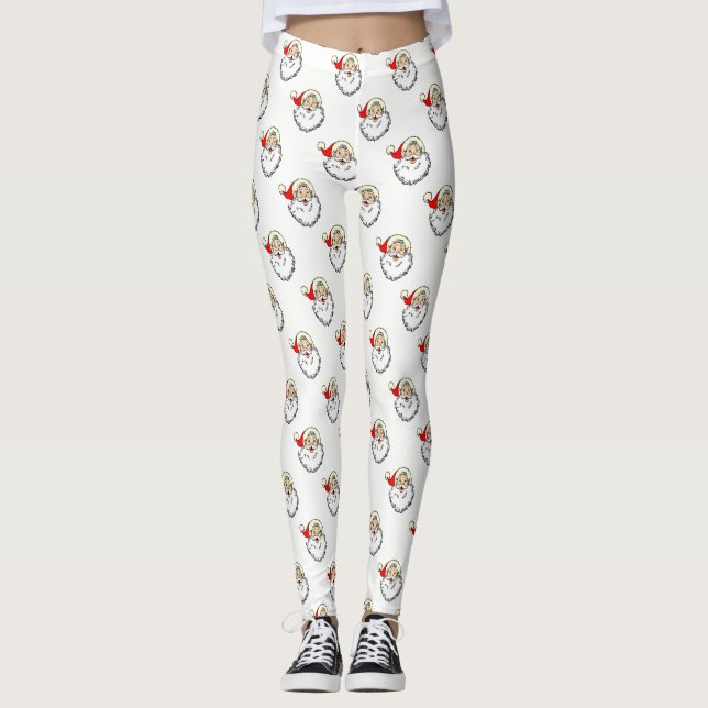 Legging Papai Noel fofo e adorável menina (Frente)