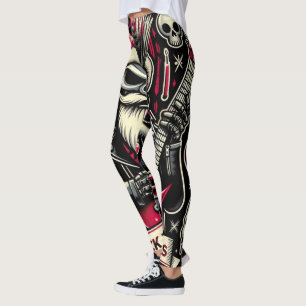 Legging Papai Noel roqueiro