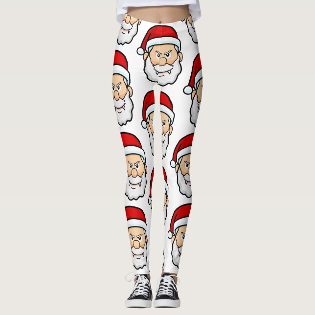 Legging papais noeis de vampiro de natal (Frente)