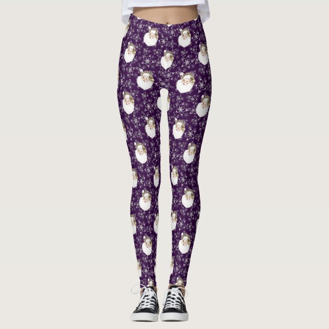 Legging Papais noeis e estrelas (Frente)