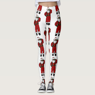 Legging papais noeis pretos de veludo vermelho