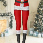 Legging Papais noeis Vermelhos Suit Sra. Claus Natal Festi<br><div class="desc">Não seria Natal sem um par de calças de Papai noel e aqui temos a minha pegada nas calças icônicas dele. Uma legenda vermelha tradicional com um cinto de couro preto, fivela de ouro, pelo branco sujo e botas de couro preto - impressa digitalmente para representar a metade inferior de...</div>