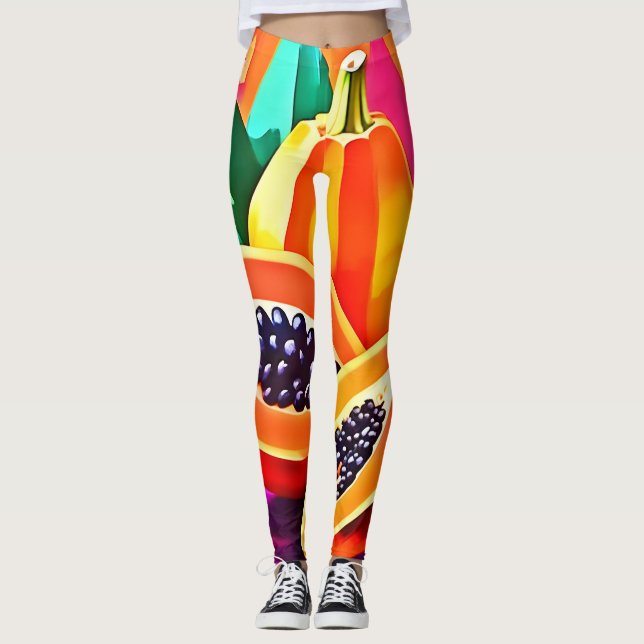 Legging Papaya Fatiada Pop Art (Frente)