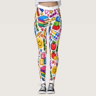 Legging Papel de Embrulho Colorido para Sala de Aula de Pr