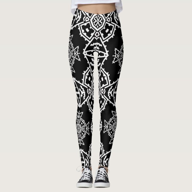 Legging Papel de Parede Cruz Mosaico (Frente)