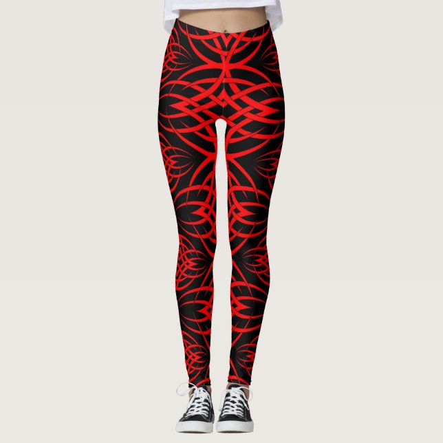 Legging Papel de Parede Eclipse (Vermelho) (Frente)