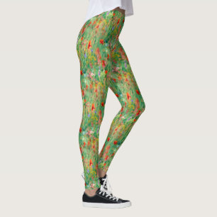 Legging Papel de Parede Floral Campo de Glória de Verão