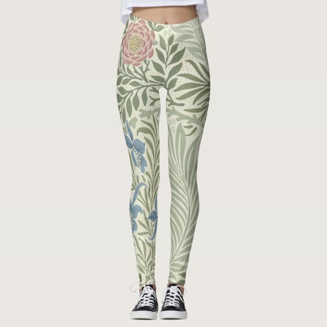 Legging Papel de Parede Floral Larkspur de William Morris (Frente)