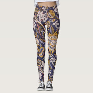 Legging Papel de parede floral William Morris Wey Artes Of