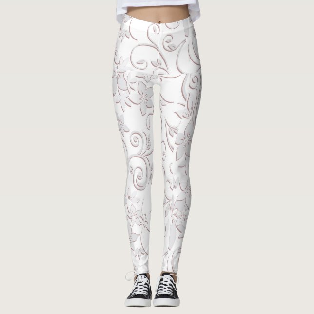 Legging Papel de parede para flores 1 (Frente)