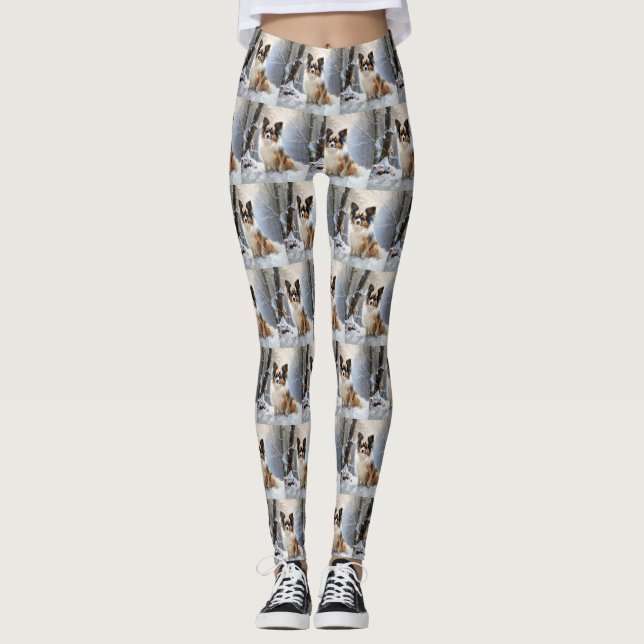 Legging Papillon Deixe-O Neve Natal (Frente)