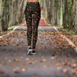 Legging Papoila-vermelha-padrão-preto<br><div class="desc">Quer você esteja praticando yoga,  fazendo tarefas,  ou simplesmente vagando em casa,  essas leggings oferecem versatilidade sem comprometer a moda. Pás vermelhas de papoila-preta flores silvestres. Perfeito para a garota.</div>