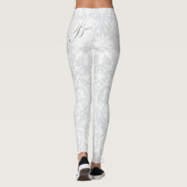 Legging Para a Noiva - Damasco Branco
