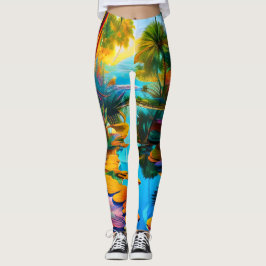 Legging Paraíso tropical