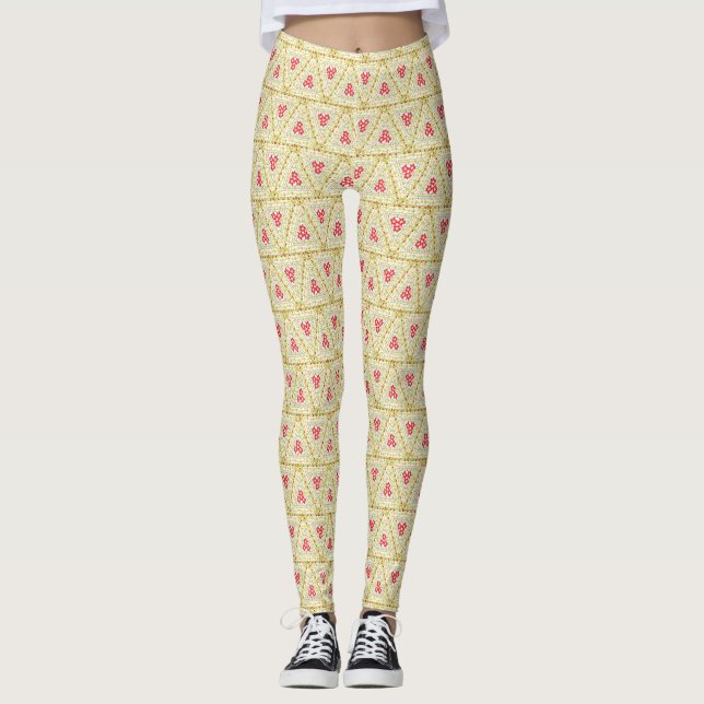 Legging Paraíso Tropical de Flores Selvagens (Frente)