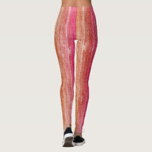Legging parede colorida de madeira
